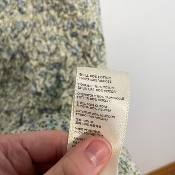 NEW NWT FREE PEOPLE Petunia Sleeveless Mini Dress Beige Floral Backless Small S - Picture 11 of 16